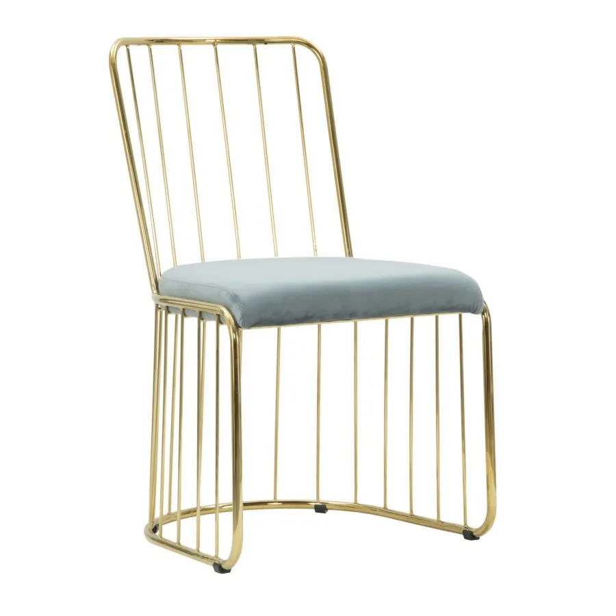 Krzesło CAGE Celeste 47 56 82 cm Zestaw 2 szt. (Wysokość siedziska 45 cm)